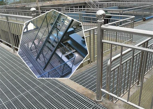 High quality hot dipped galvanized metal floor grating from Vietnam