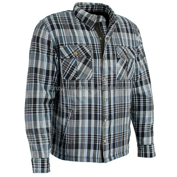 Motorcycle Street Racing Boys Green Shirt Fully Lined Cotton Fabric Flannel Shirt Fire And Cut Resistance With CE Padding