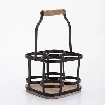 Металлический держатель для винных бутылок классический дизайн металлический декоративное хранение оцинкованный дизайнерский