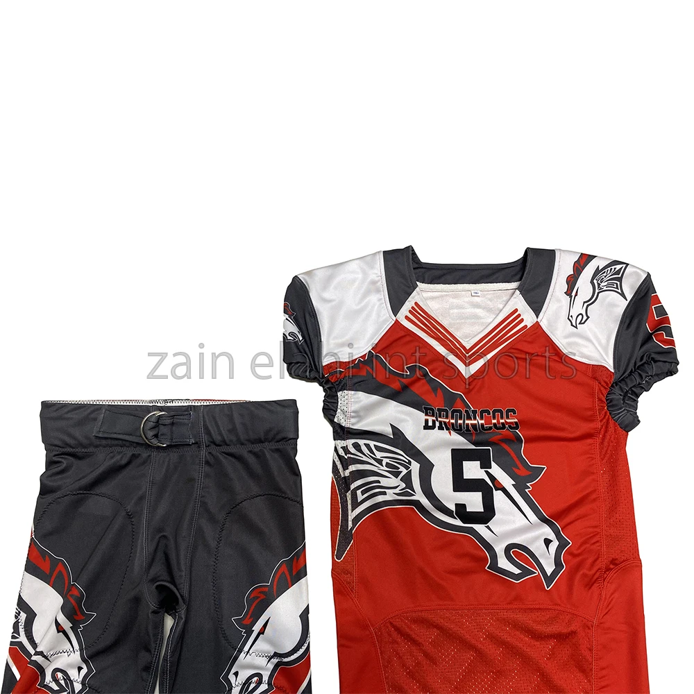 American Style Football Jerseys Custom Best Sell Stitched American Football Uniform Sets For Youth 2023