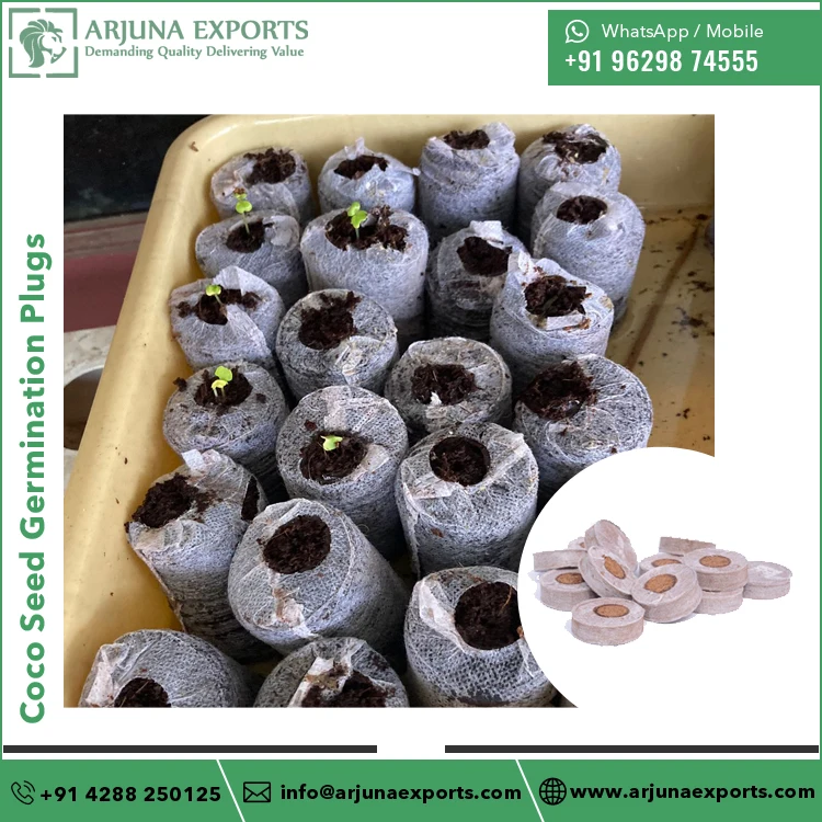 Agricultural Grade Coconut Coco Peat Seed Starter Germination Plugs at Competitive Price Direct From Factory
