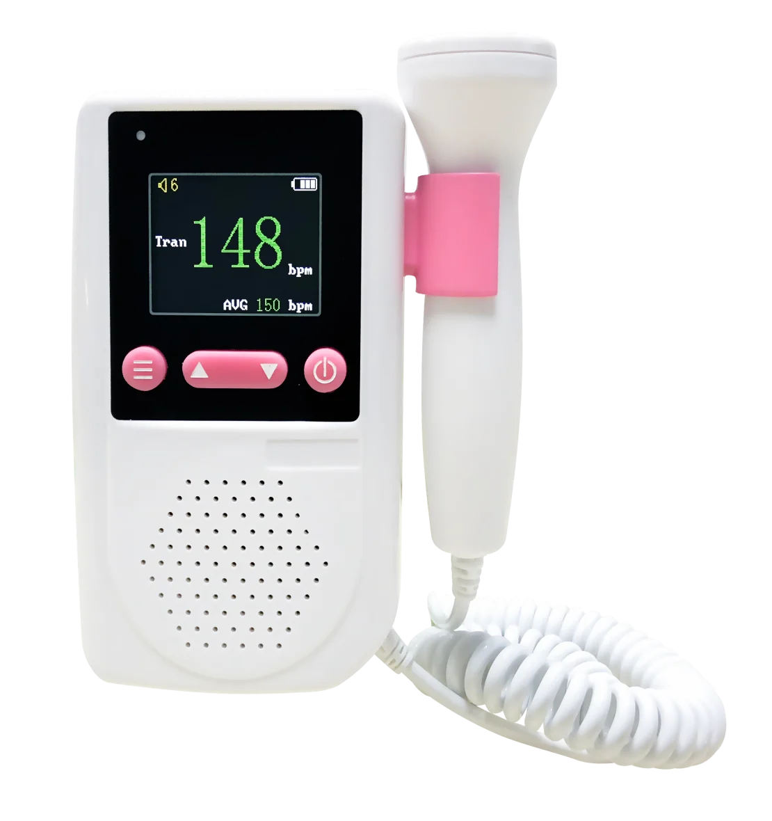 CE Approved Factory Price Baby Heart Rate Monitor Mini Portable Handheld LCD Fetal Doppler for Pregnancy