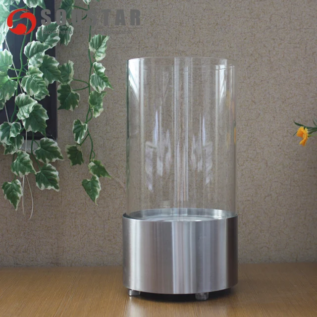 Indoor bio ethanol round table fireplace