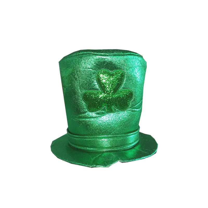 Оптовая продажа, Нетканая зеленая шляпа в Ирландском стиле для выпускного вечера на День Св. Патрика