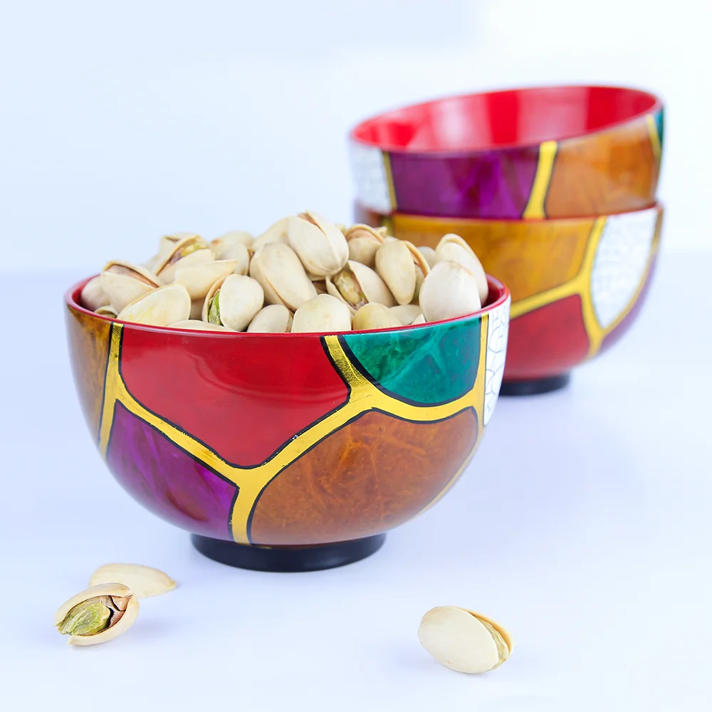 Деревянная чаша для сервировки чипсов ручной работы, 11 см