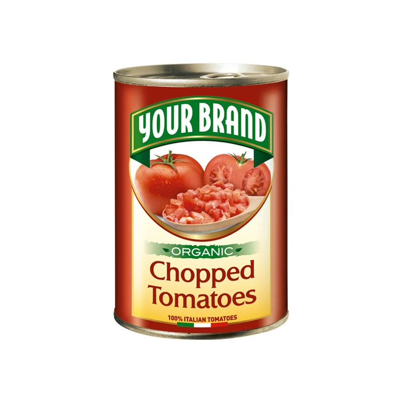 Top Quality 100% Italian Organic Chopped tomatoes in easy-open cans 24x425ml For Export