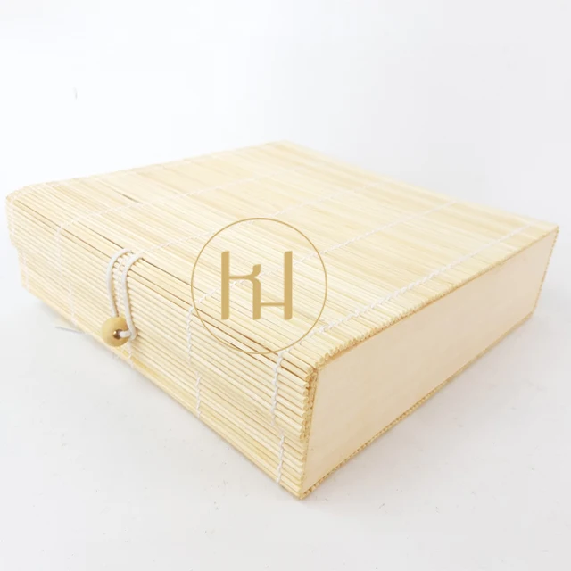 Vietnam Manufacture Hand Woven OEM Logo Christmas Cheap High Quality Lid Amazon Alibaba Packaging Wood Bamboo Gift Box