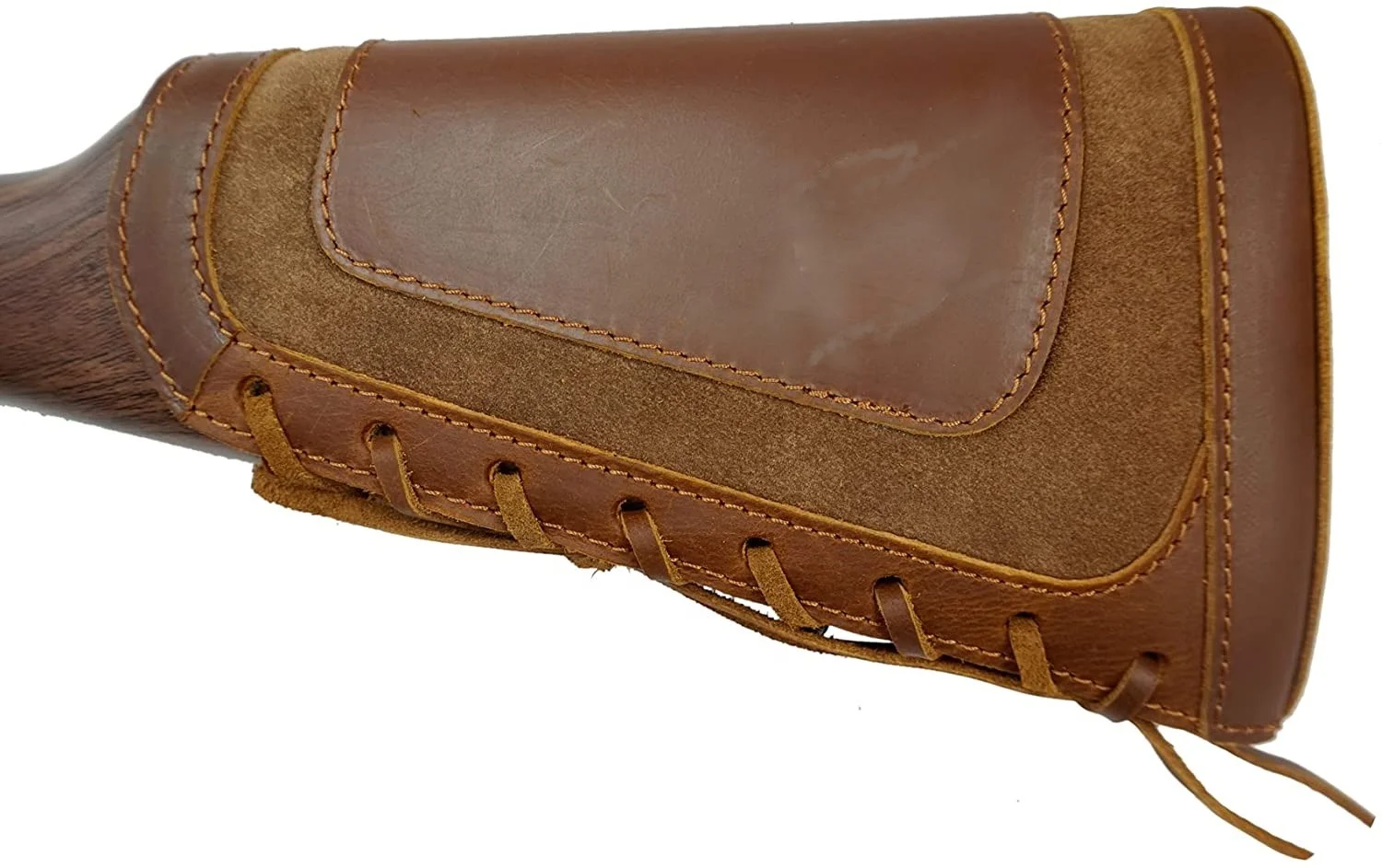 Hunting Tactical Leather Rifle Buttstock Cheek Rest Ammo Shell Cartridge Carrier Holder Quick Detach Bullet Bag Outdoor shooting