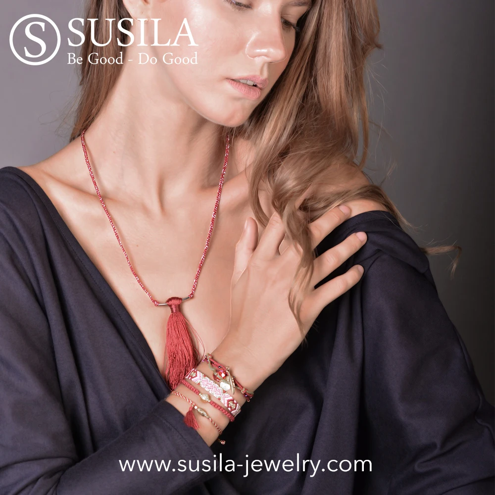 Bracelet with Agate Stone, Rudraksha Beads and Silver Color Lion Head Bead on Hand-Twisted Cotton String