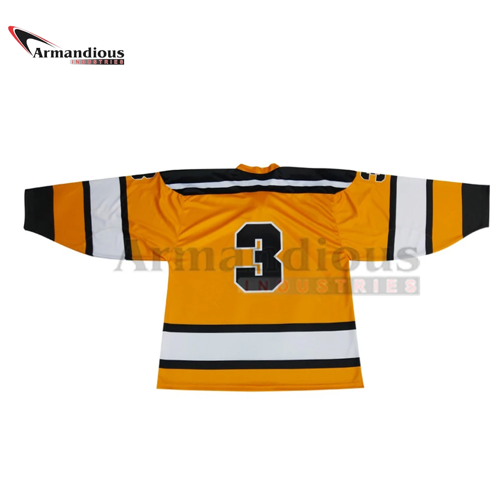 Черная классическая майка для хоккея с шайбой командные клубы Лига сублимация мужчин