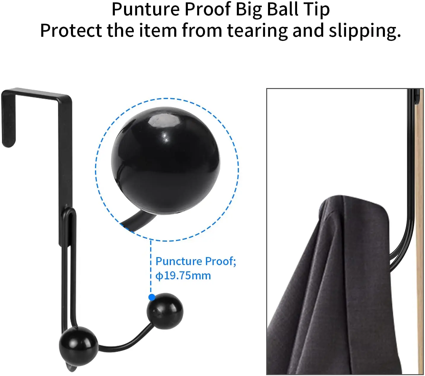 Двойная Вешалка на дверь крючки металлические двойные вешалка для полотенец пальто халата одежды шляп