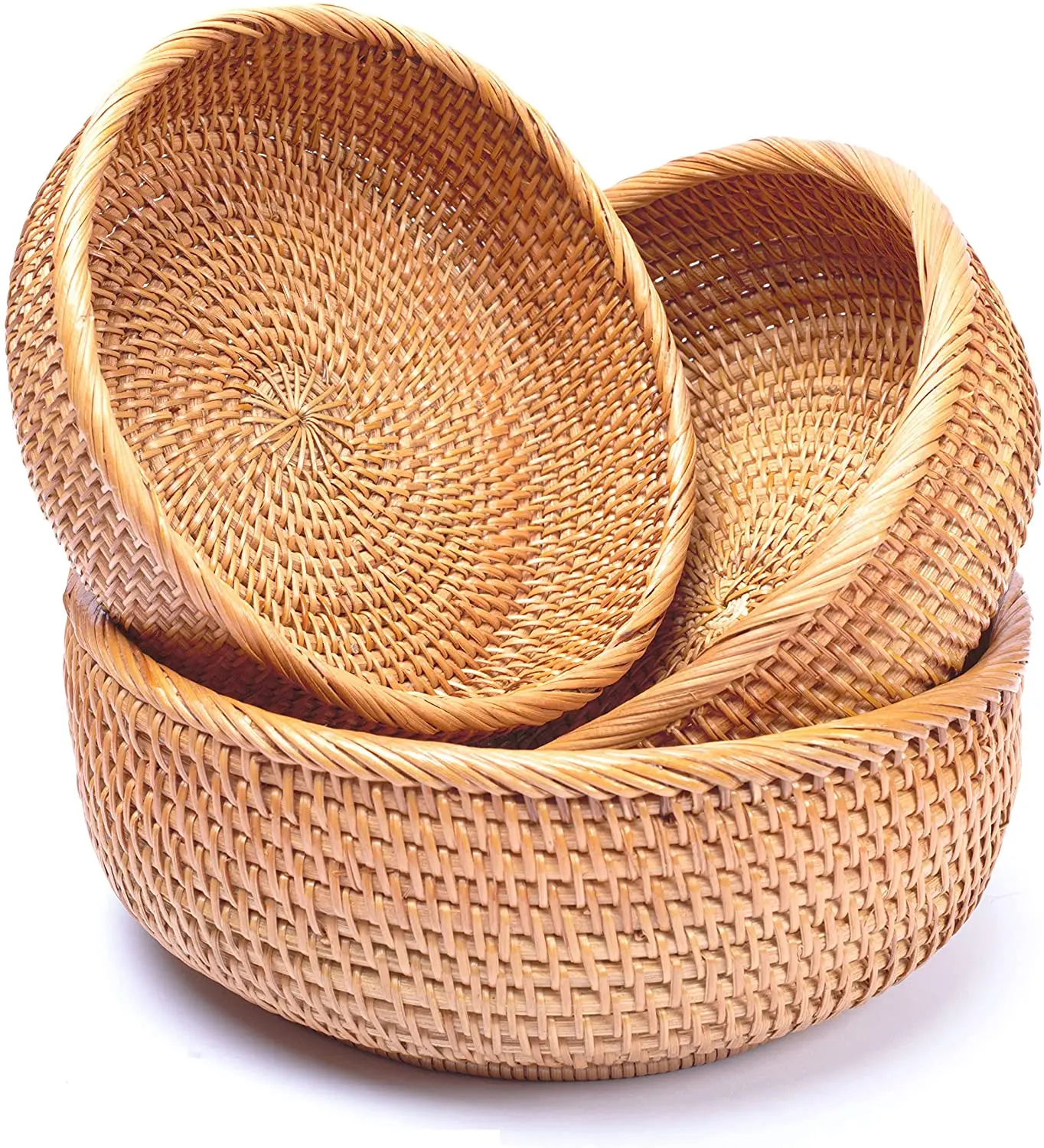 Wicker Basket Rattan Basket Bowls Handmade Rattan Baskets