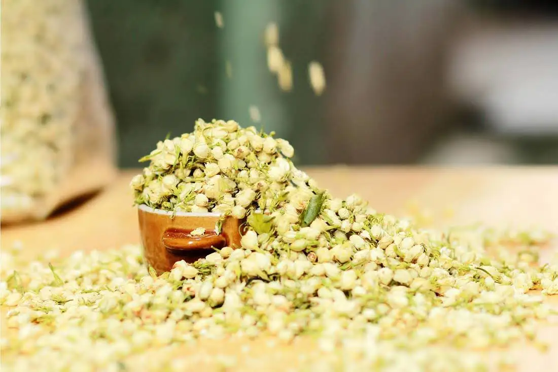 Сушеный жасминовый чай заводская цена сушеный цветок Вьетнамский Чай для продажи 99 золотых данных