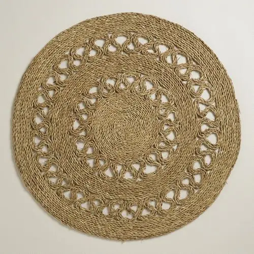 Natural Durable Seagrass Carpet Straw Floor Carpet Modern Antique Art Deco Cheap Price Vietnam Home Restaurants Office Decor