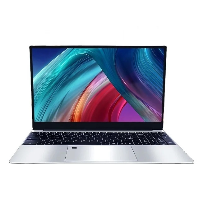 Лучшая цена Новый ультра тонкий 15 6-дюймовая мини-ПК ноутбук Intel четырехъядерный процессор Celeron 8 ГБ 128 Win10 компьютер для бизнес-Серебристый