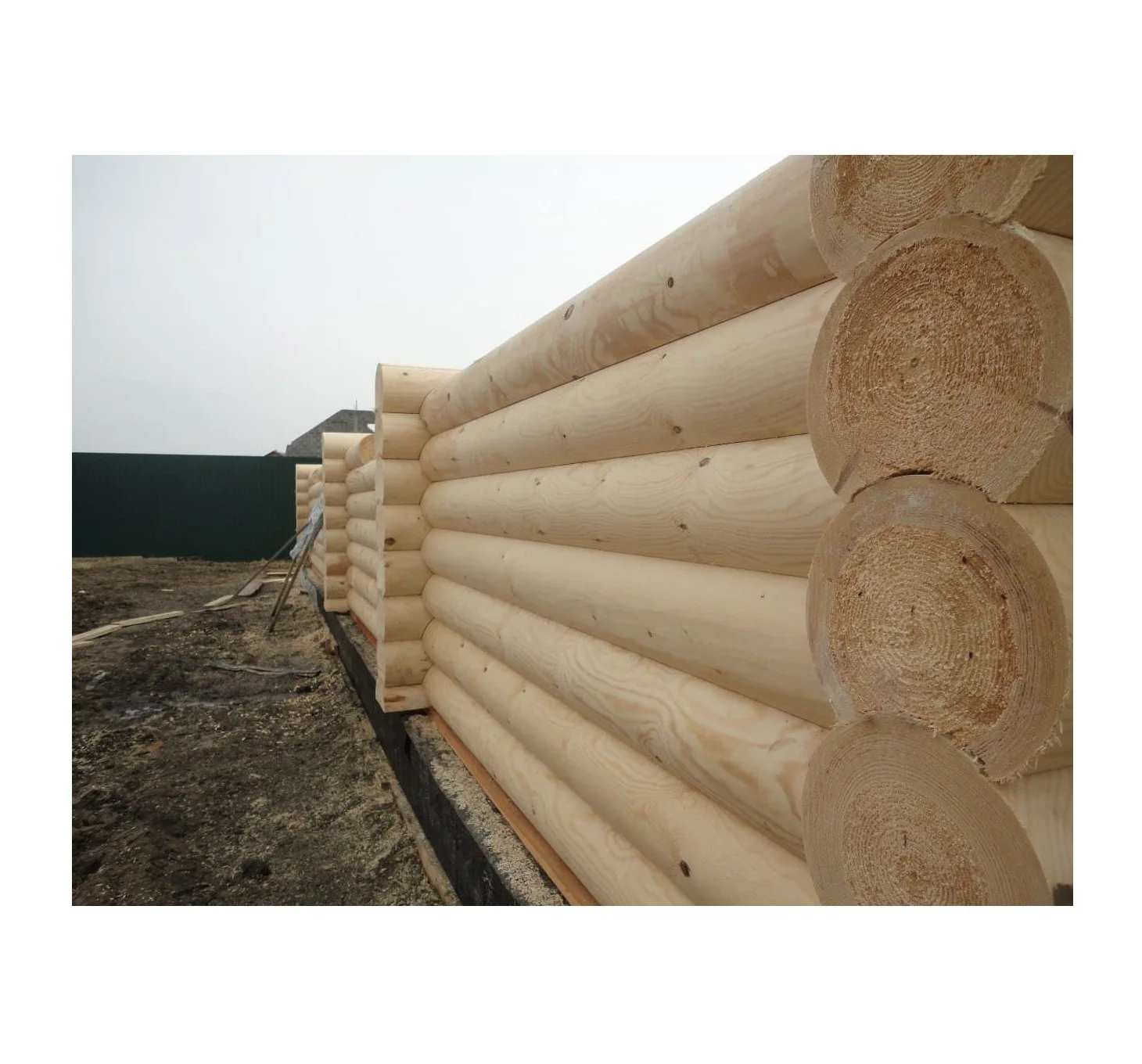 Excellent quality houses construction wood rounded logs