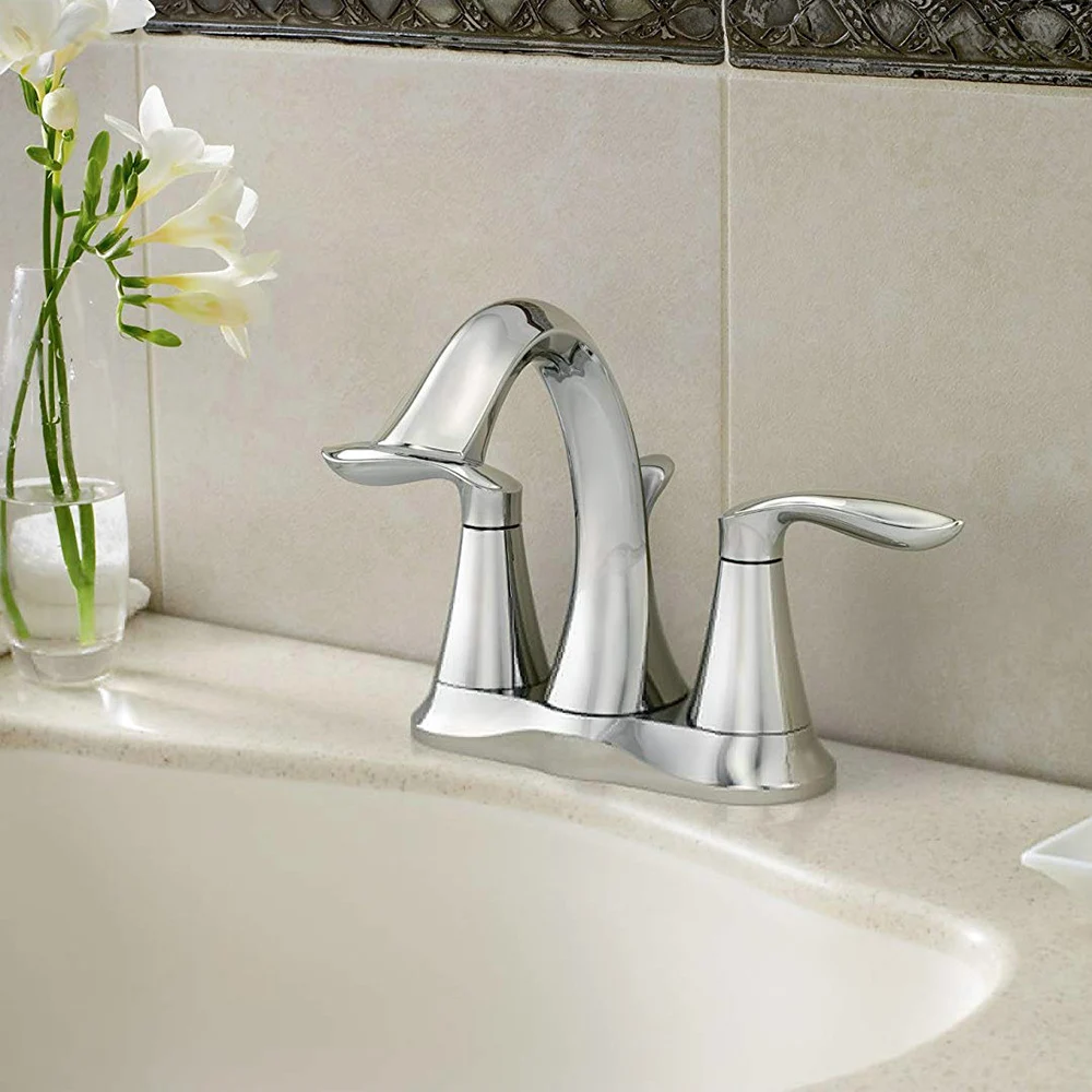  Смеситель из нержавеющей стали с одной ручкой кран «Водопад» одним отверстием для умывальника в ванную комнату