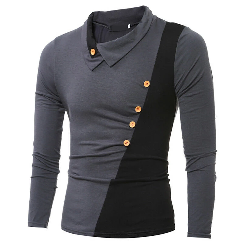 Wholesale price polyester men oem long sleeve big size men clothing long sleeve t- shirts