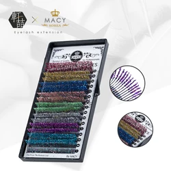 MACY Glitter lash High Quality Individual Private Label Volume Eyelash Extension