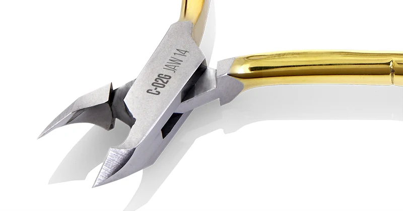 Stainless Steel Gold Plated Export Cuticle Nipper C-02G NGHIA NIPPERS High Quality Colorful Ladies Nippers Gift Set Vietnam OEM