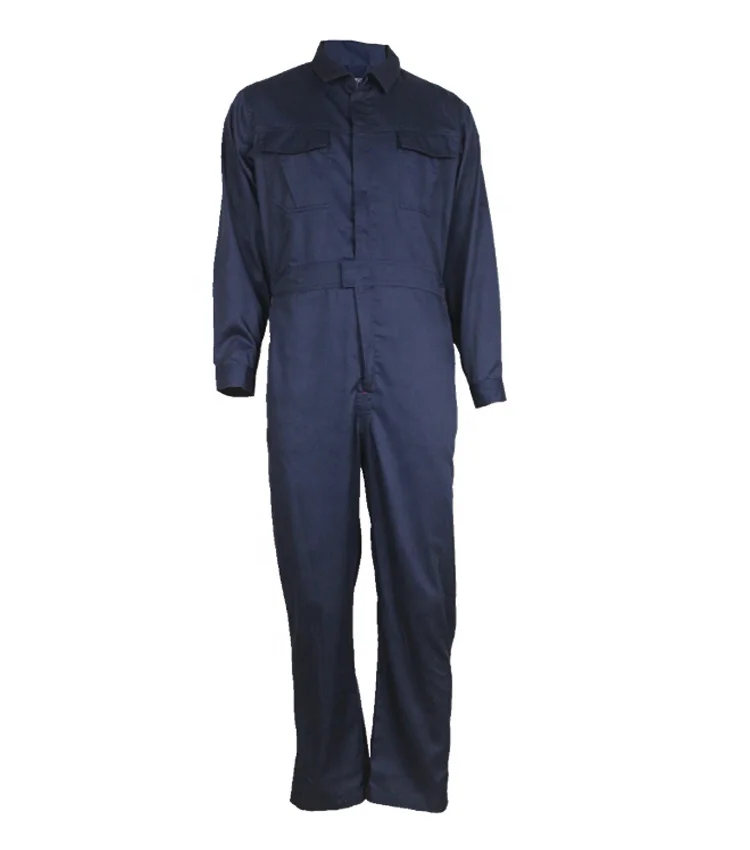 OEM Workwear 100 % Cotton Disposable  Fireman Full  Sleeve Field Wear Coveralls Boiler Suits Overall Working Uniform