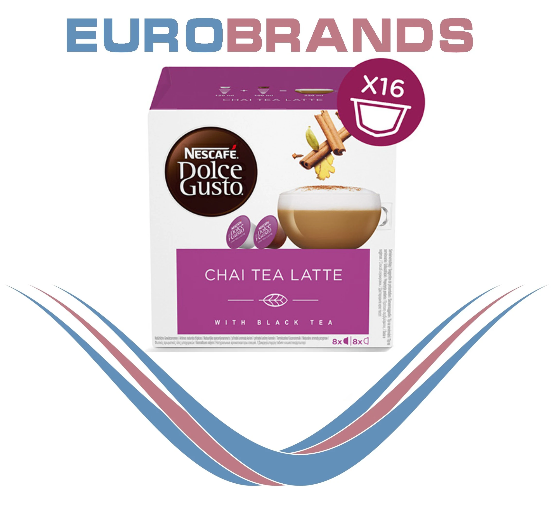 Nestle Nescafe Dolce Gusto Chai Tea Latte 8+8 Capsule 159g