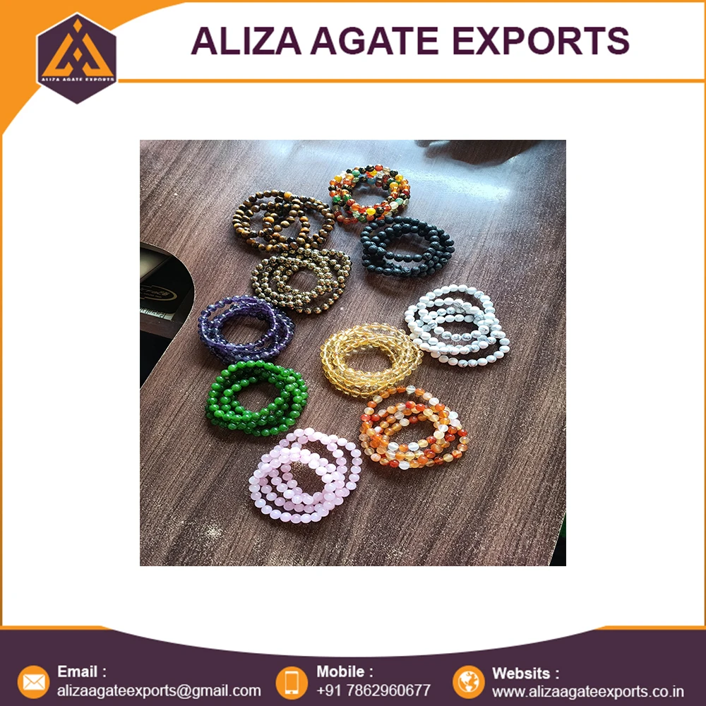 Charm Fashion 8mm Tiger Eye Crystal Beads Bracelet Online Shop Factory Price Gemstone Jewelry