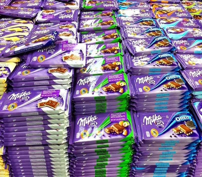 Шоколадные бруски Milka 100 г и 300 г