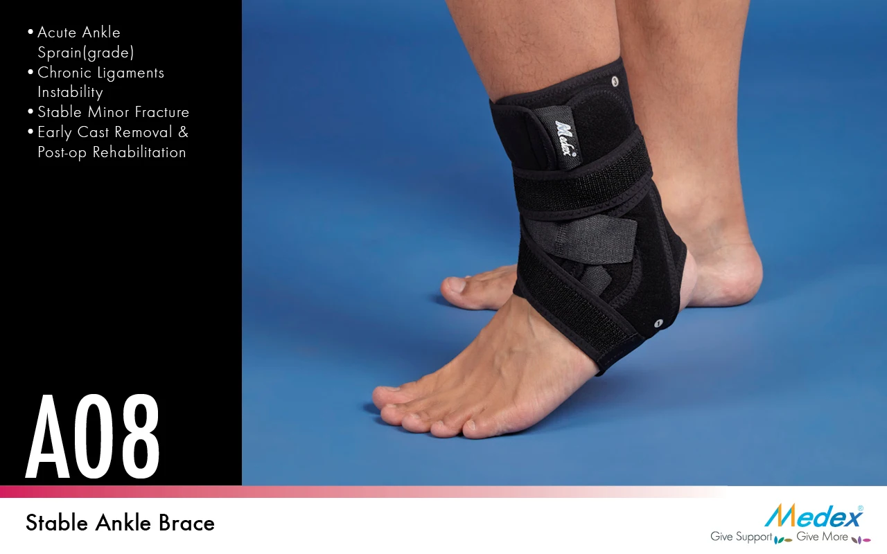 Uchee Neoprene Compression Washable Elastic Ankle Brace Stabilizer for Injury Recovery