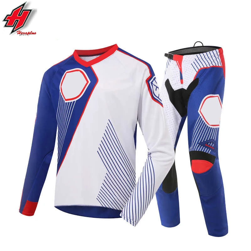 Motocross Jersey Pant Suit Gear Set, Motorcycle Racing Mountain Bike Riding Jersey + Pants mx pants jersey motocross suits