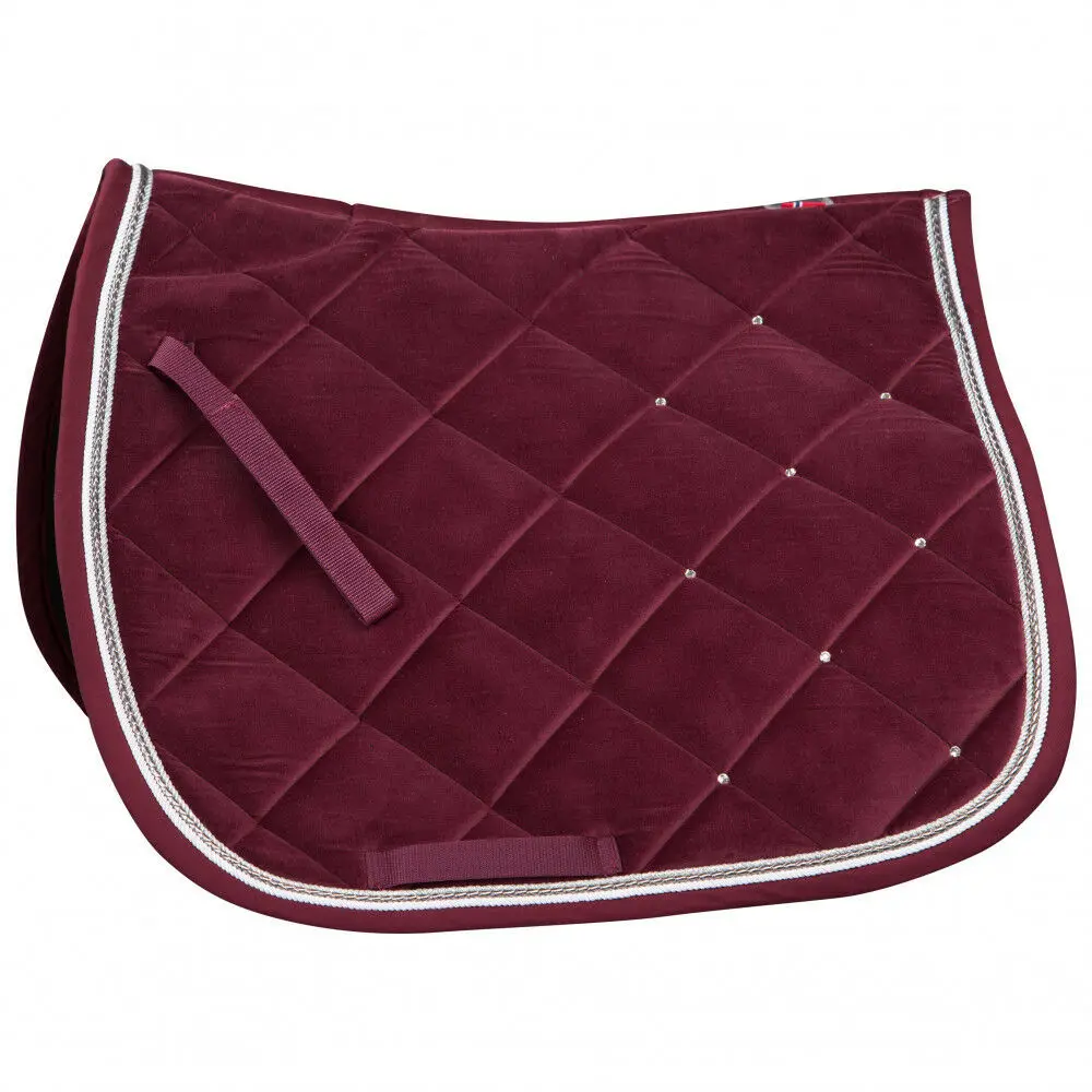Horse Riding Polyester Fabric Saddle Pad High Comfort Polo race Saddle Pad