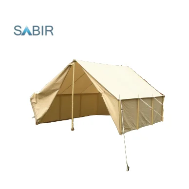Custom Made Medieval Canvas Outdoor Camping Wall Tent White Canvas Waterproof Luxury Winter Tent Mess Tent