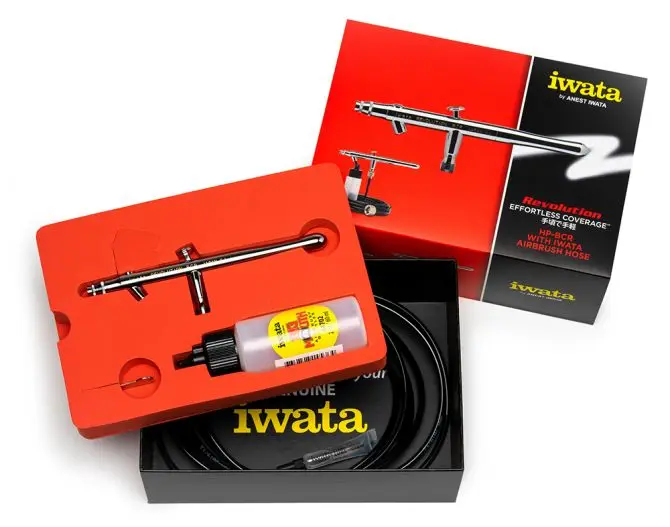 Anest Iwata Revolution series гравитационная подача с двойным триггером краска Аэрограф Сделано в Японии