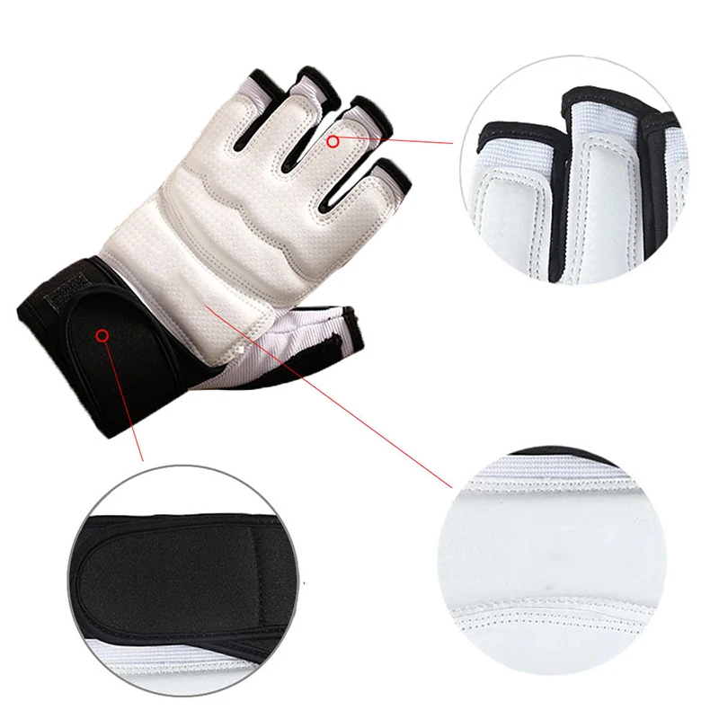 Taekwondo martial arts protection PU latex or leather taekwondo gloves of Fitness with fighting equipment
