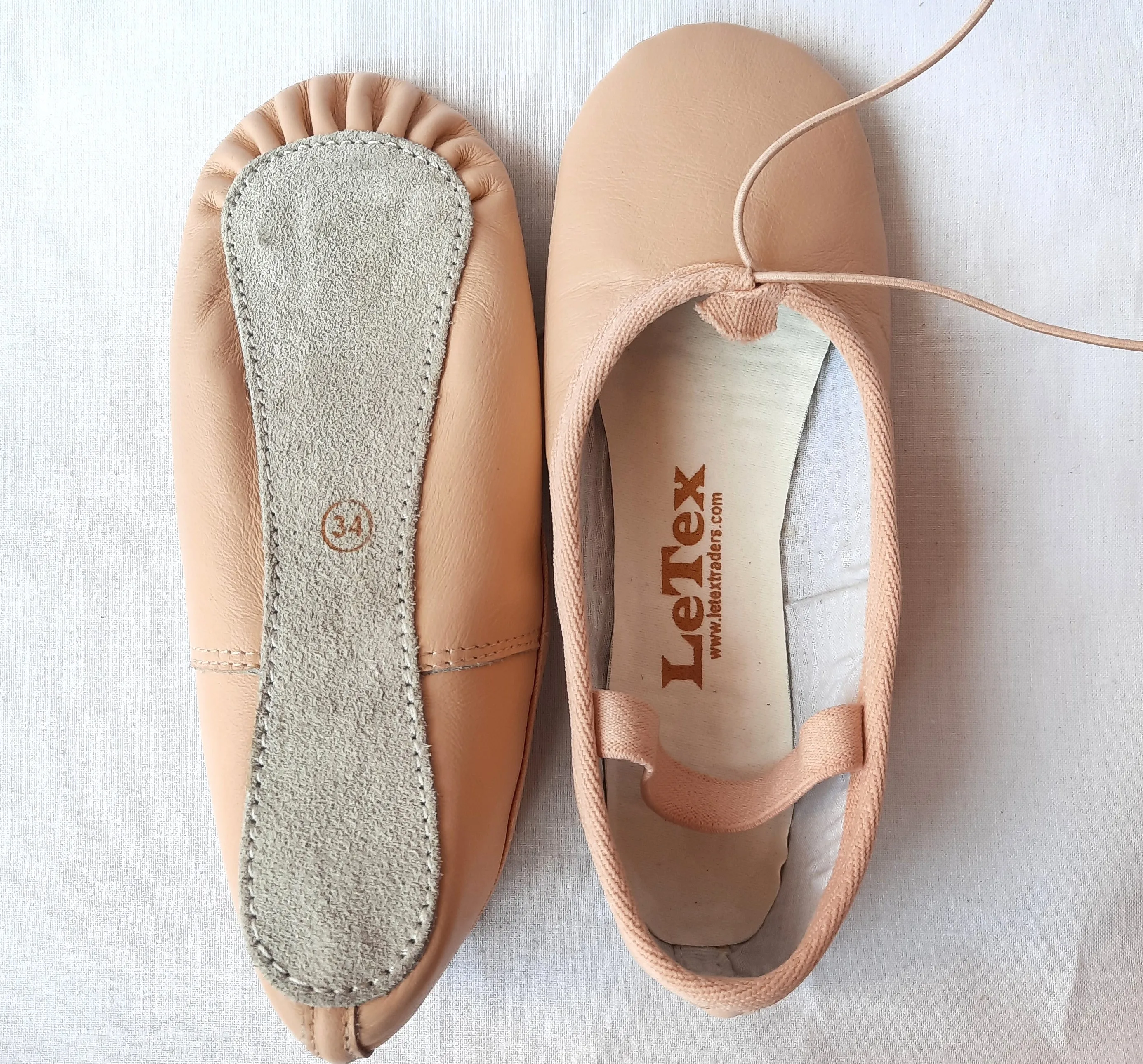 Unisex Pink Full Sole Leather Ballet Shoes Soft Gymnastics Dancing Shoes for Toddlers Kids Women-Athletics Style-US UK AUS Sizes