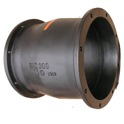 Nodular cast iron flanged bell mouth tube connection lost foam casting customized product OEM service accept