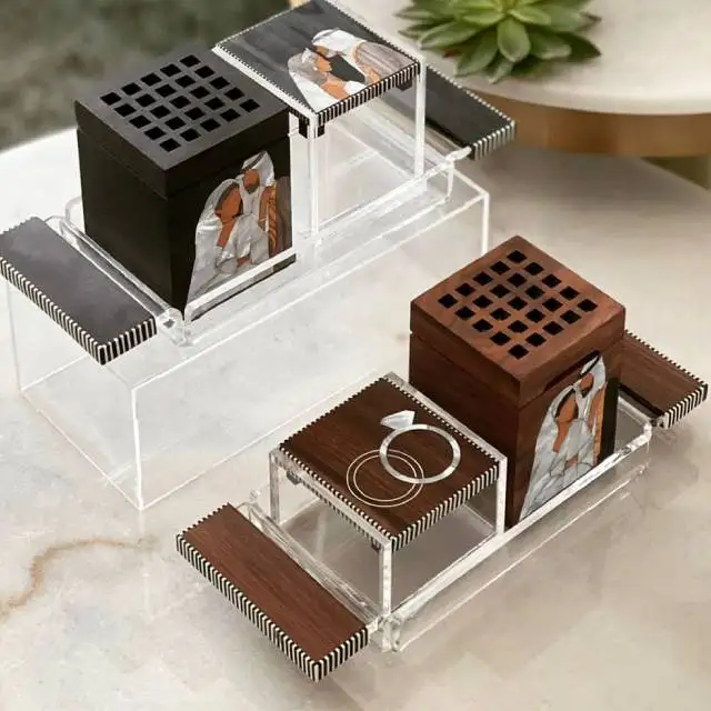 Деревянный арабский поднос для горелки Bakhoor роскошный Рамадан специальный набор домашнего декора горелка ИД уд