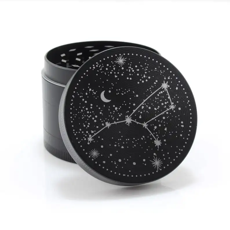 
Laser Engraved Tobacco Herb and Spice Grinder 