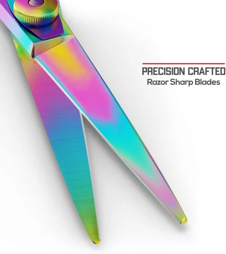 Профессиональные Парикмахерские ножницы 420 C & 440 радужные для стрижки волос радужного цвета