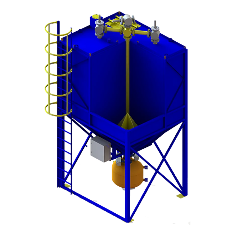 
Durable easy to maintain pneumatic sand conveyor for loading sand tanks, from Russia 