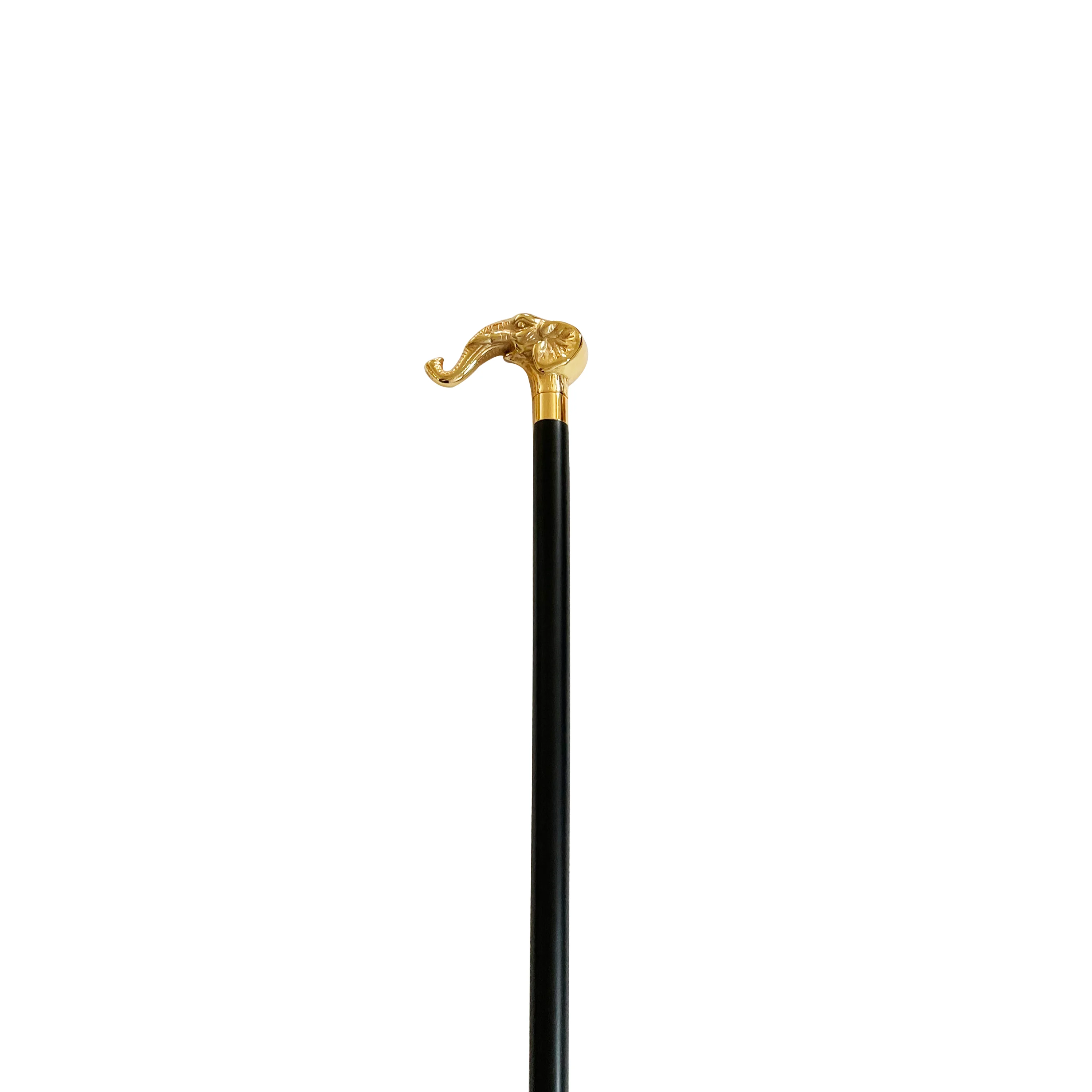 Royal gold plated carved handle walking canes