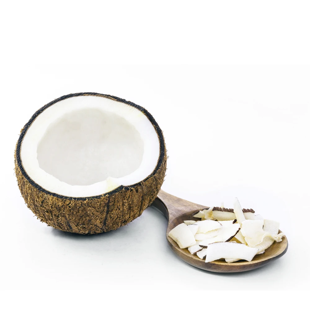 Gluten Free Wholesale Organic Healthy Low Calories Coconut Chips Snacks - 200g Pouch - Toasted Non-Flavored From Sri Lanka