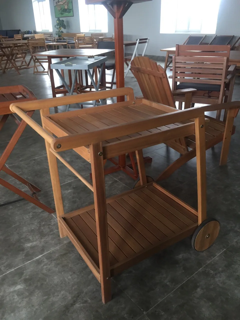 White color wooden square foldable table portable outdoor folding side table wooden tray acacia removable legs