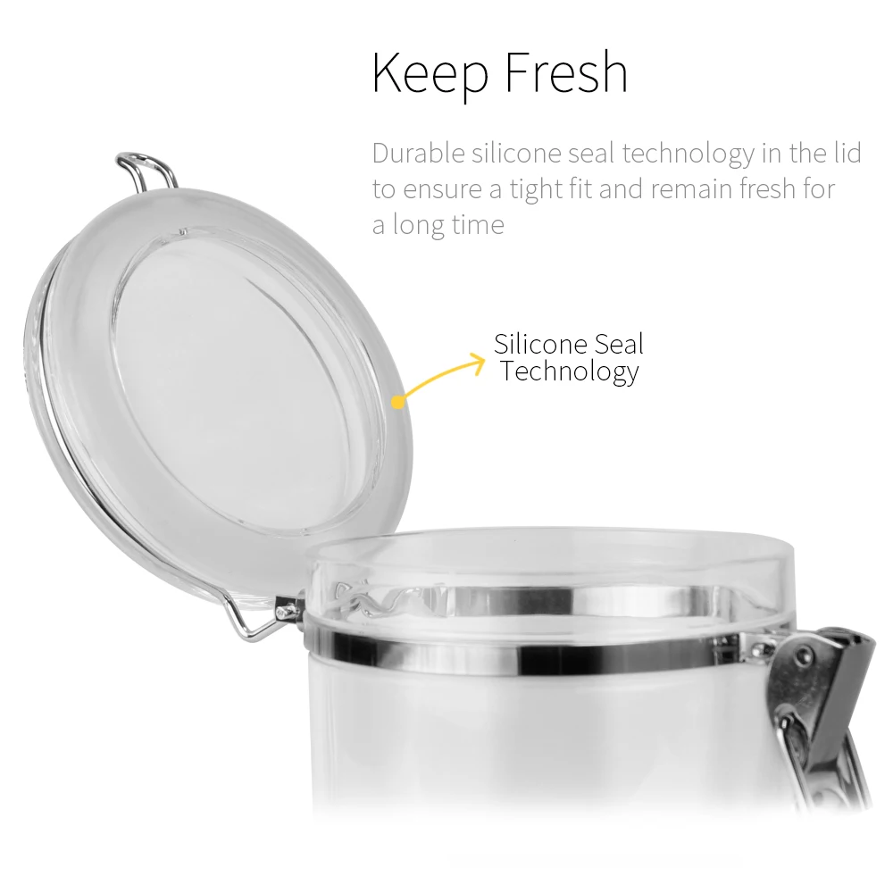 [Holar] Taiwan Made Kitchen Pantry Organization Plastic Food Container for Canning Sugar Flour Pasta Candy Cereal Coffee