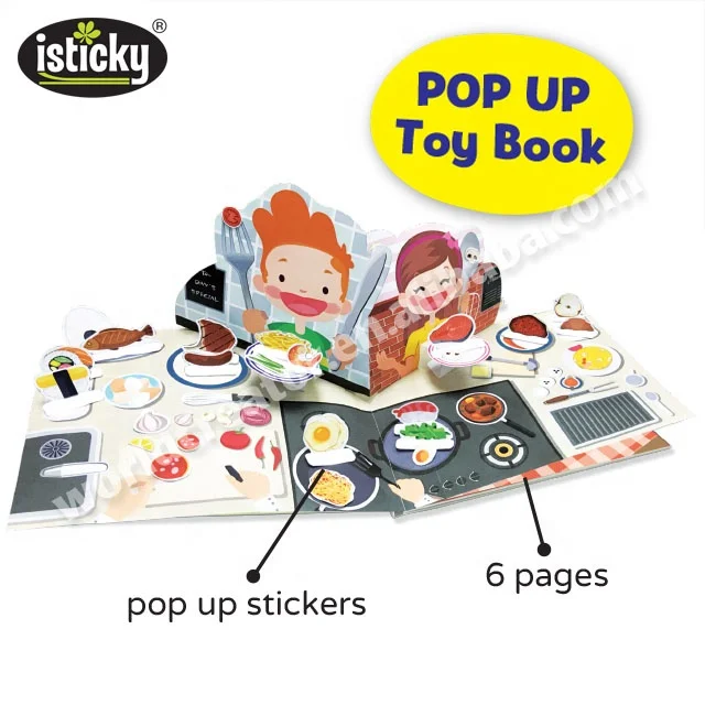 Выдвижная игрушка-книга с едой, персонализированная игровая доска