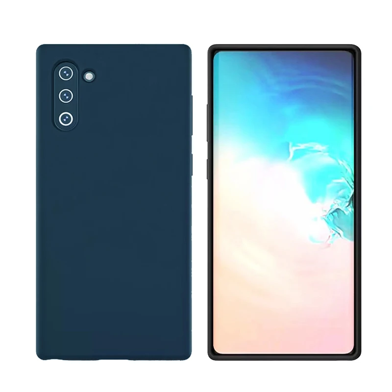 Universal Liquid Silicone Ultra Slim Phone Case for Samsung Galaxy Note 10 Plus Phone Case Anti-scratch Cell Phone Case