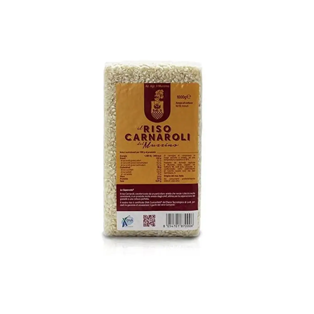 ILOVITALY - Super Top High Quality Italian Carnaroli Rice for risotto 1,0 Kg DNA Certified 100% IL MUZZINO