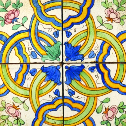Ceramic glazed tiles handmade in italy floor tile made in italy decoration design Classic italian 200*200mm