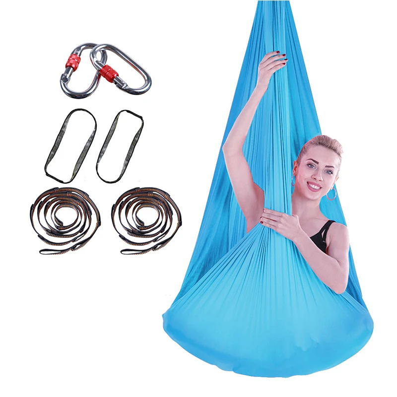 
Antigravity Aerial Rigs Aerial Yoga Hammock Swing Fabric Aerial Yoga Stand Ailot 4*40mm Silk Aerial Yoga Hammock For Sale 