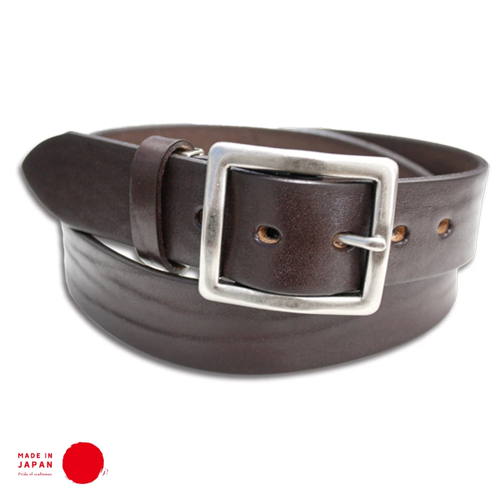 [ TOCHIGI LEATHER ] 40mm Pin Buckle Belt for Casual - made in Japan